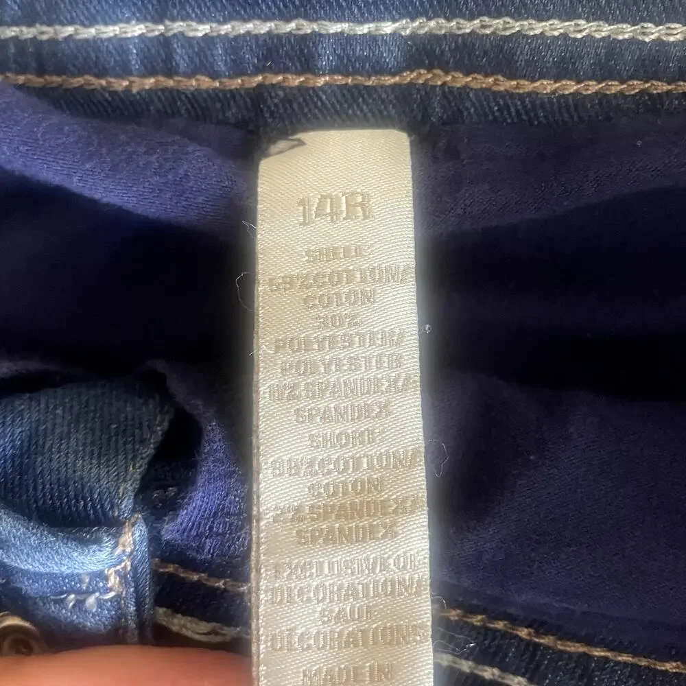 Justice Premium Jeans Skirt Sz 14R